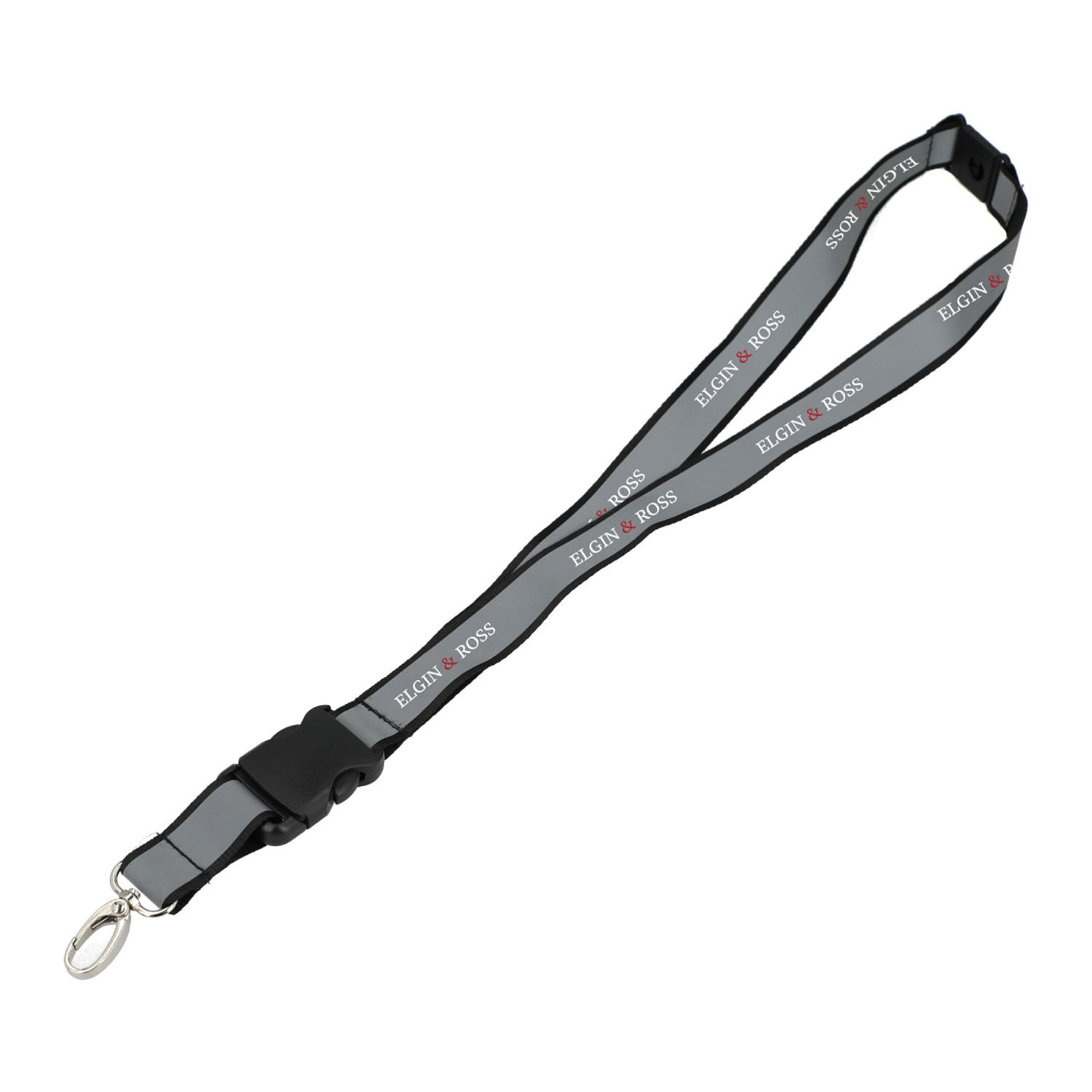 Recycled Polyester Reflective Lanyard Product Image