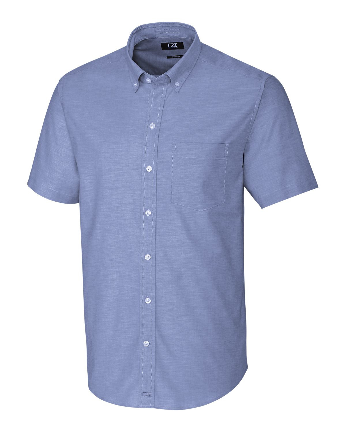 Cutter & Buck® Men's Stretch Oxford Big and Tall Short Sleeve Dress Shirt Product Image