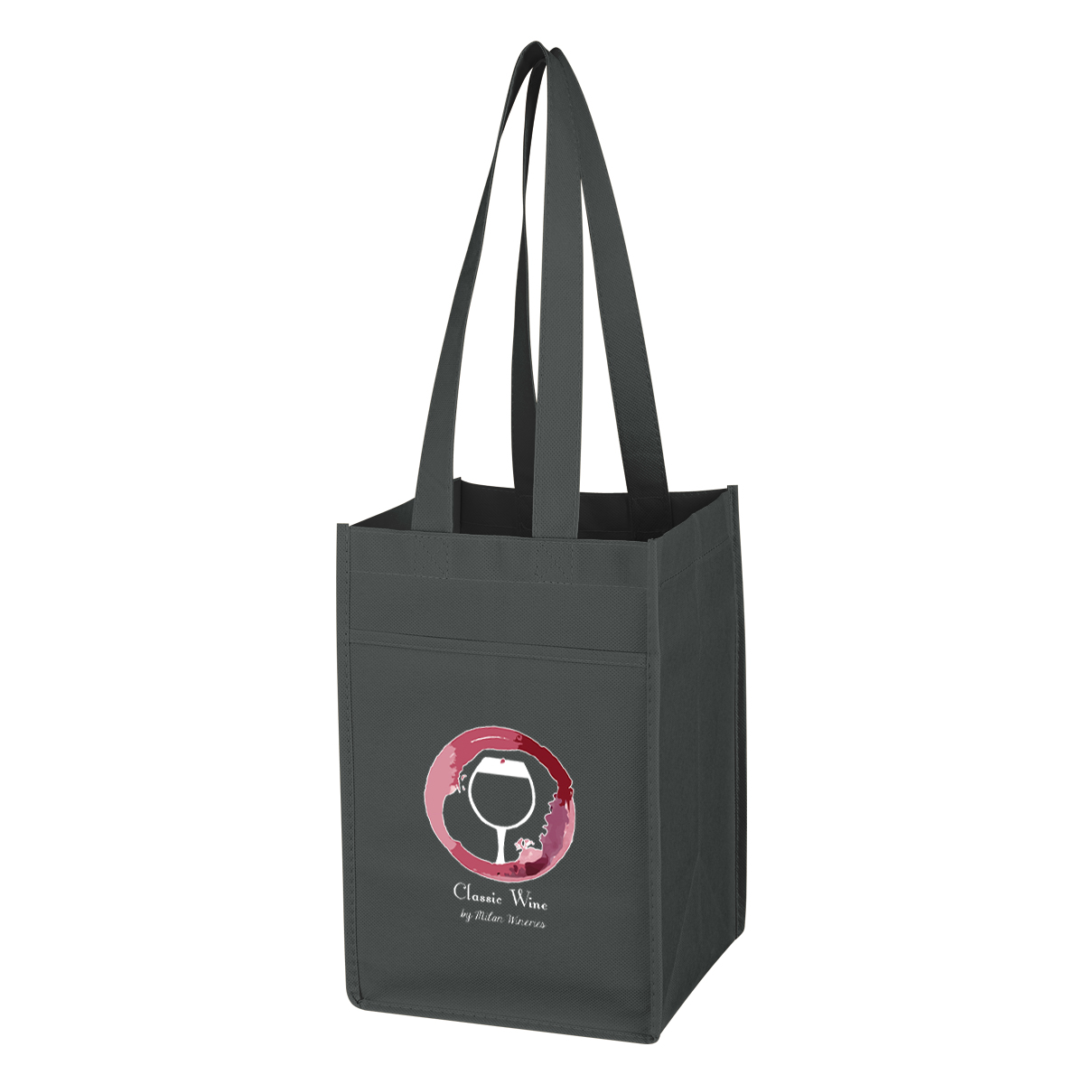 Non-Woven 4 Bottle Wine Tote Bag Product Image
