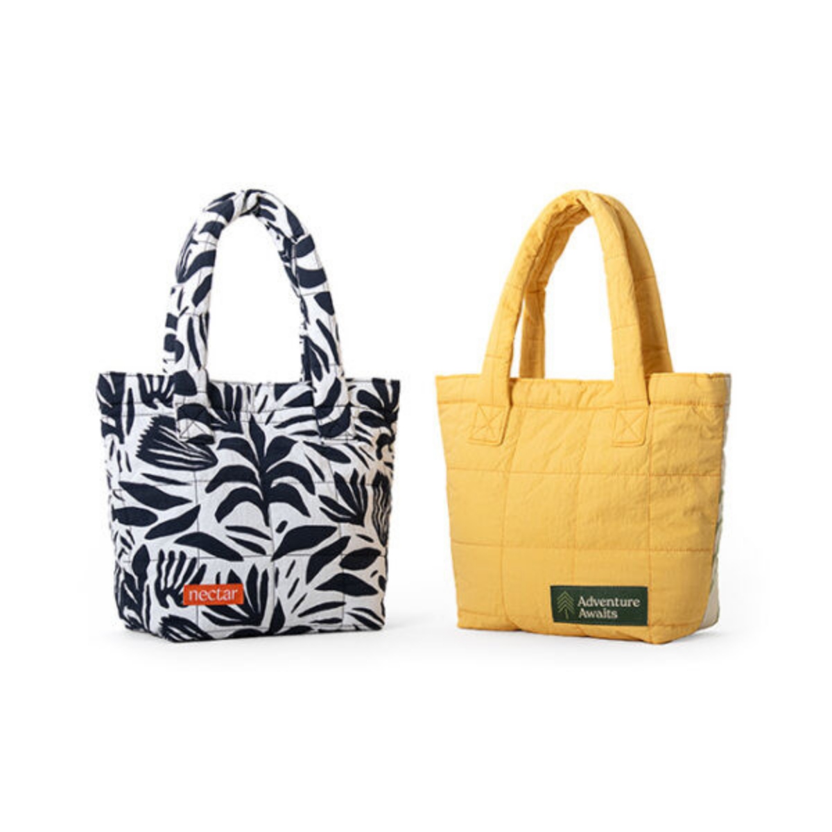 Small Quilted Puffy Tote Product Image