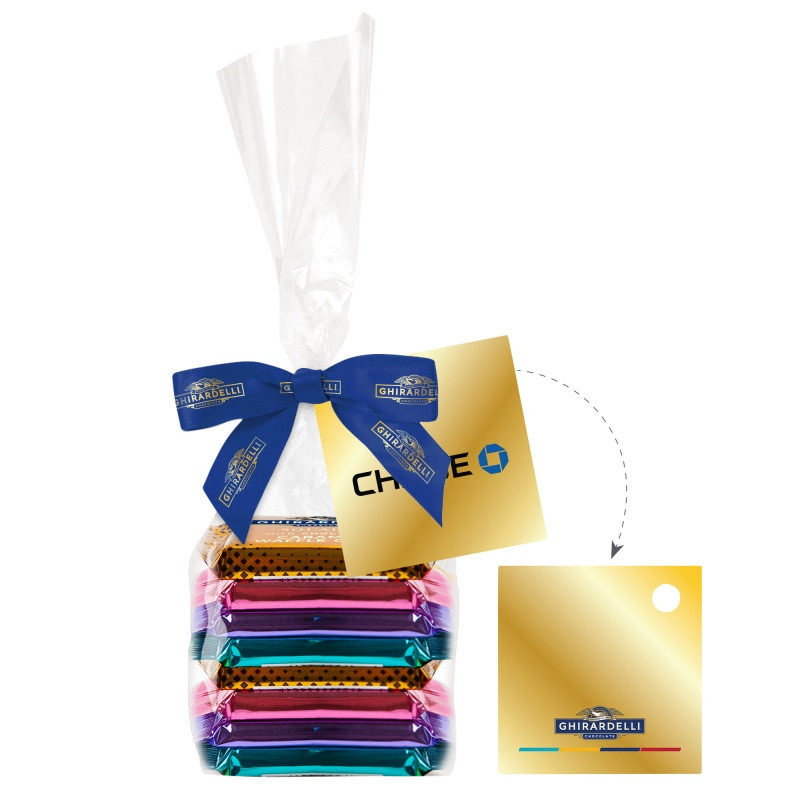 Ghirardelli® Chocolate Squares Mug Drop with 18 oz. Ghost Glaze Mug Product Image