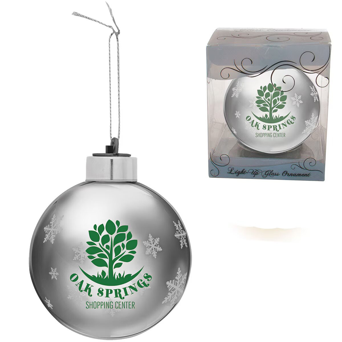 Light-Up Glass Ornament Product Image
