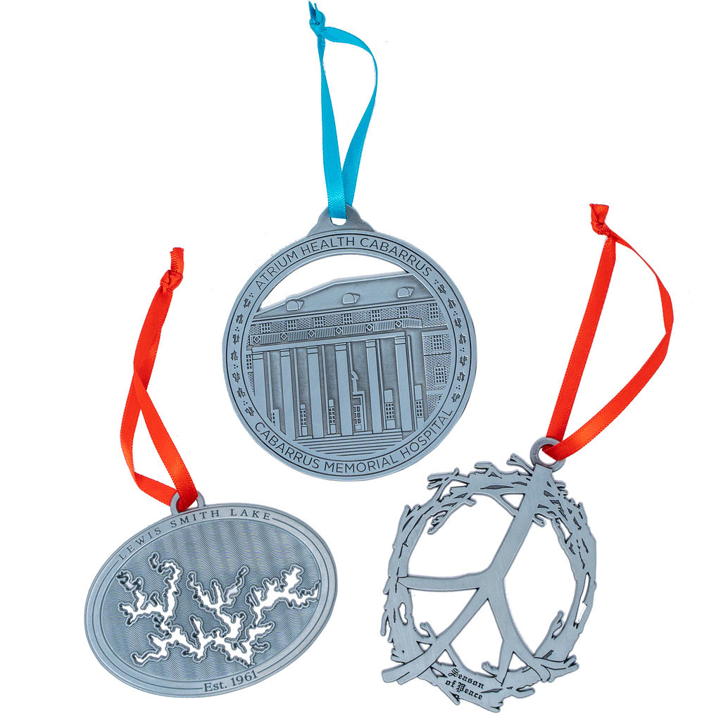 3" W x 3" H Die Struck Ornament Product Image
