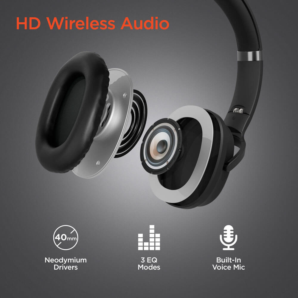 HyperGear Flip 2-in-1 Wireless Headphones + Speaker Product Image
