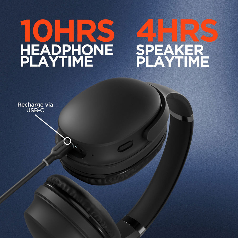 HyperGear Flip 2-in-1 Wireless Headphones + Speaker Product Image