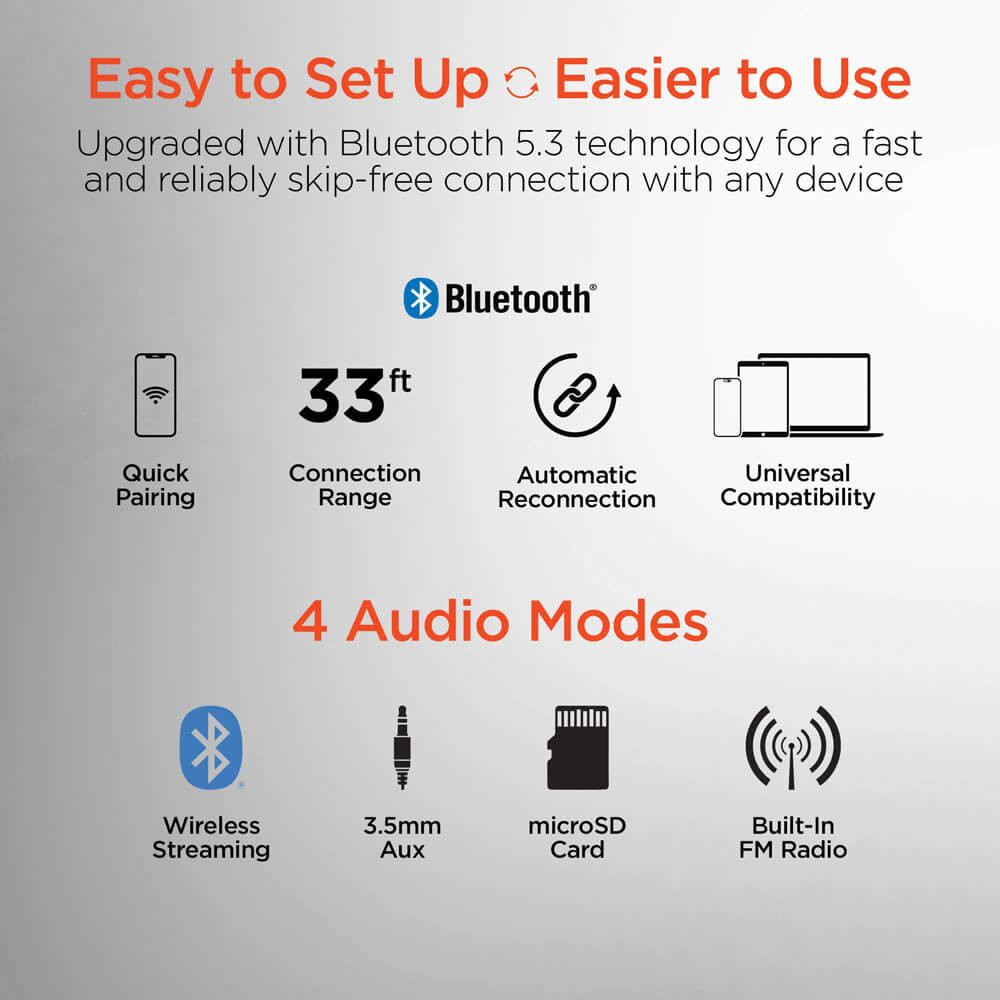 HyperGear Flip 2-in-1 Wireless Headphones + Speaker Product Image
