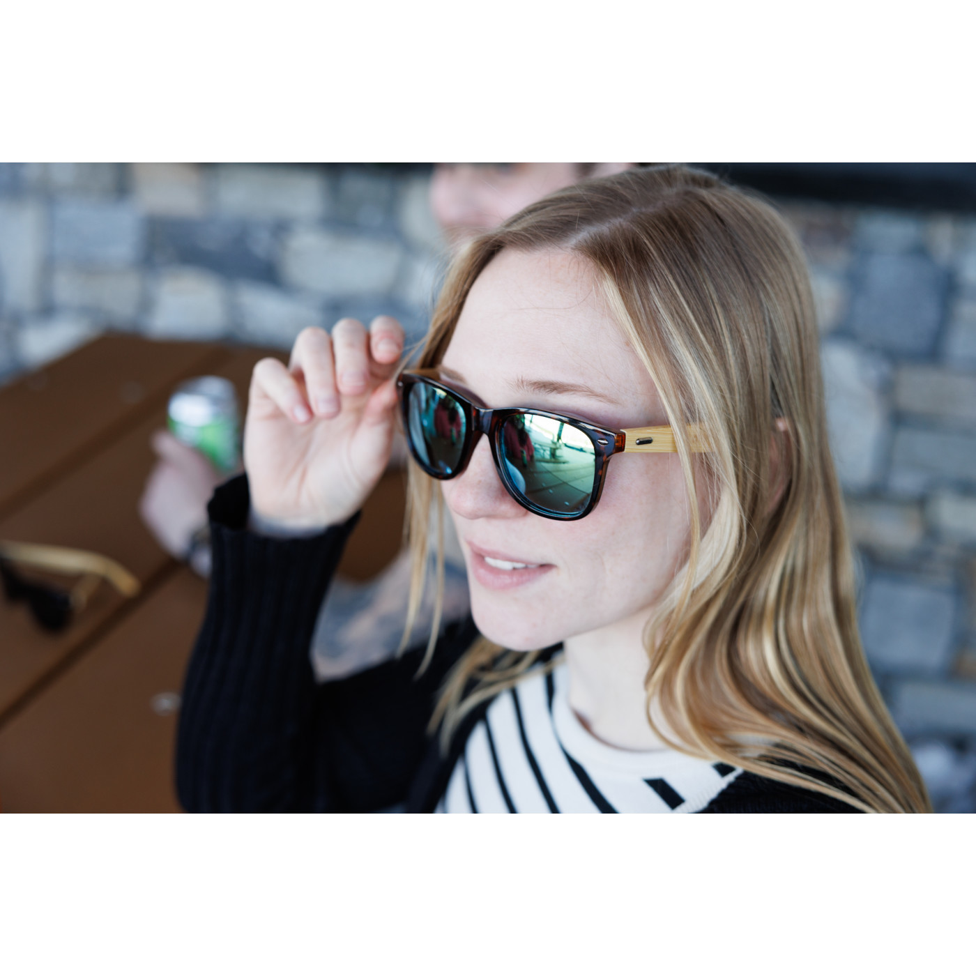 CapeShades Recycled Bamboo Tortoise Frame Sunglasses Product Image