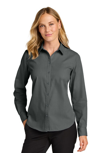 Port Authority Women’s Long Sleeve Nailhead Easy Care Shirt Product Image