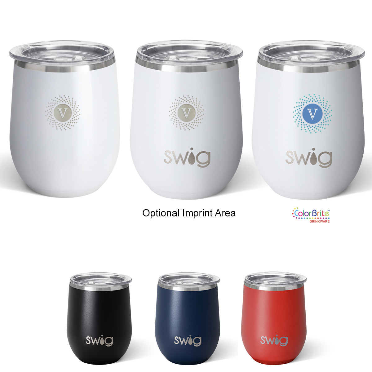 Swig Life™ Stainless Steel Stemless Wine Tumbler - 12 oz. Product Image