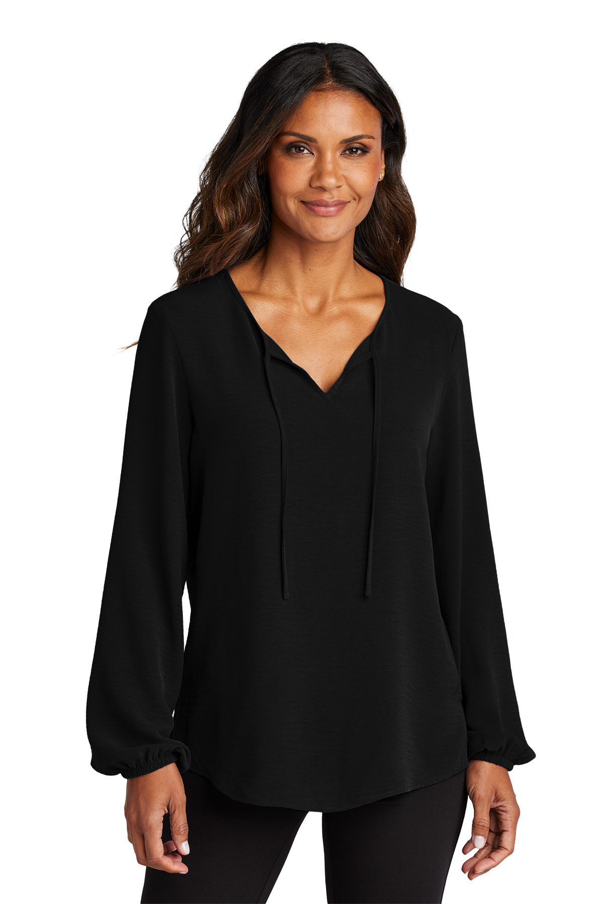 Port Authority Women's Textured Crepe Blouse Product Image