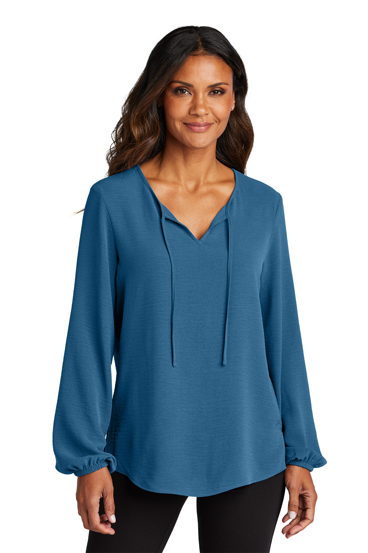 Port Authority Women's Textured Crepe Blouse Product Image
