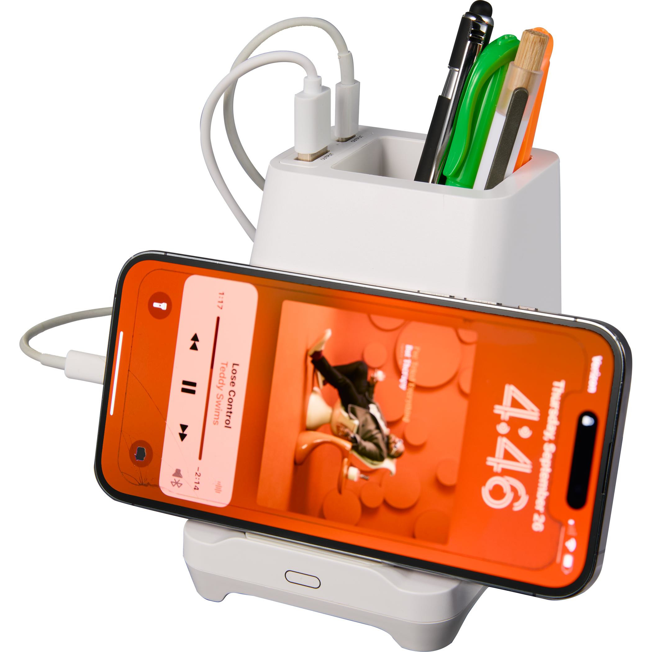 Desk Mate Organizer with Bluetooth Speaker and Charging Hub Product Image