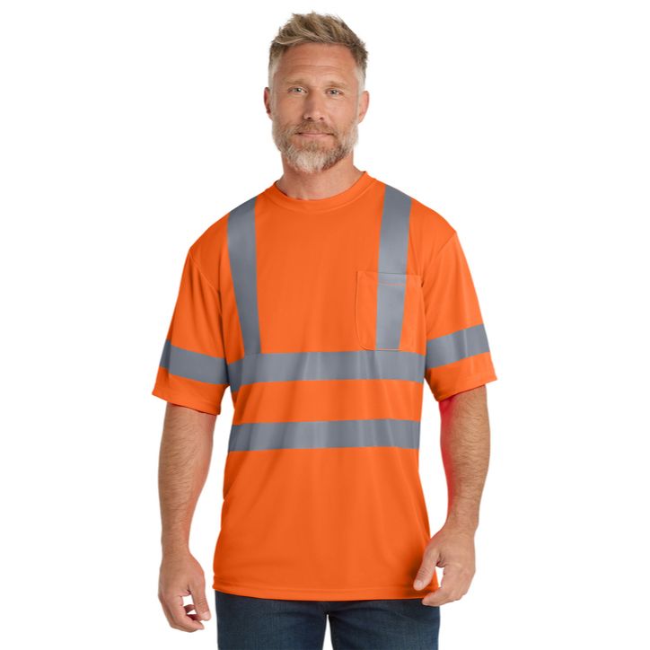 CornerStone ANSI 107 Class 3 Short Sleeve Snag-Resistant Reflective T-Shirt Product Image