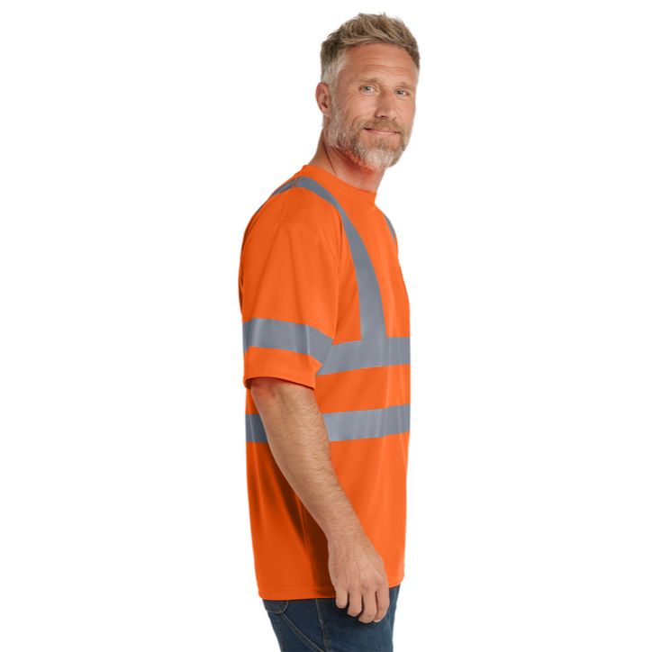 CornerStone ANSI 107 Class 3 Short Sleeve Snag-Resistant Reflective T-Shirt Product Image