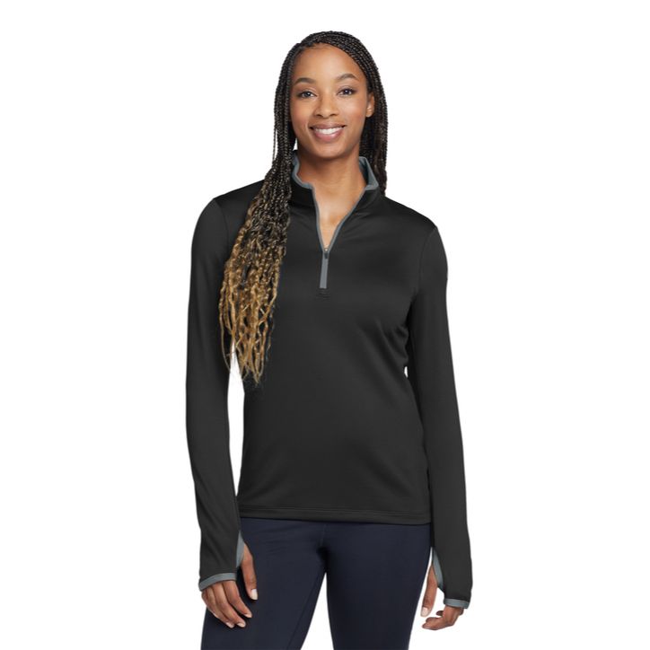 Nike Ladies Dri-FIT Stretch 1/2-Zip Cover-Up Product Image