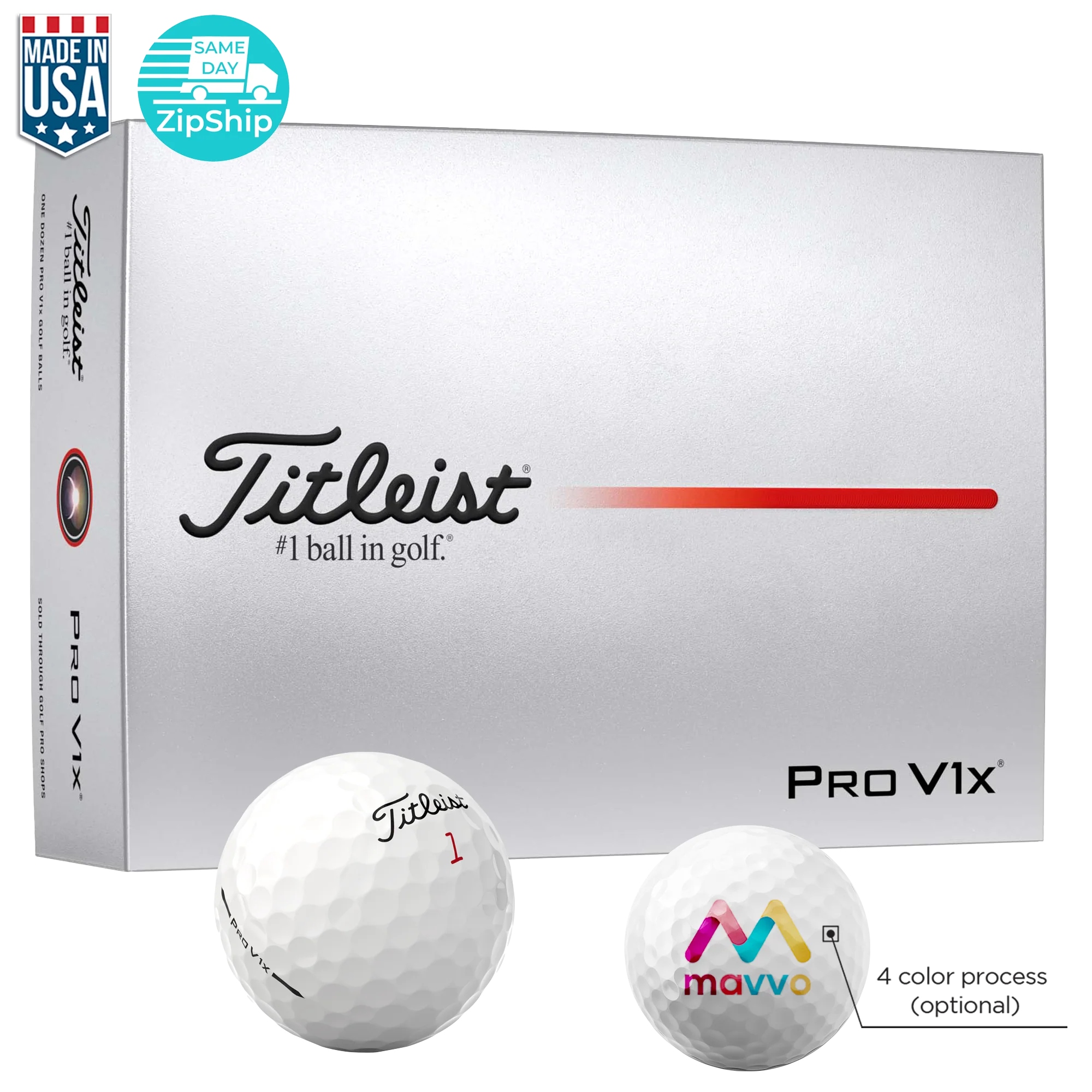 Quick Turn Titleist® Pro V1x™ Golf Balls Product Image