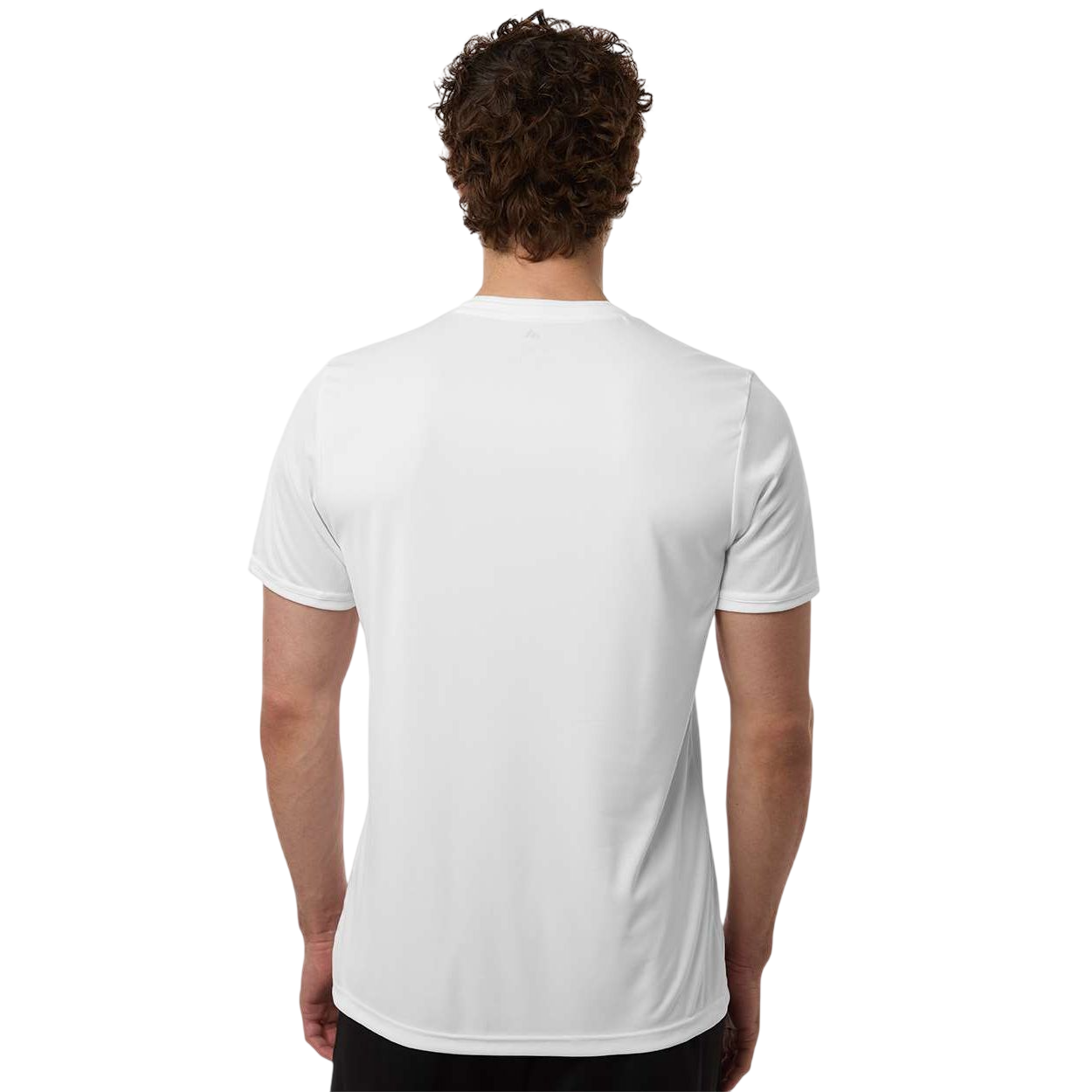 White/Black adidas Men's Entrada 26 Jersey slim-fit soccer shirt with embroidered logo, crew neckline, and recycled polyester performance fabric for training and team sports