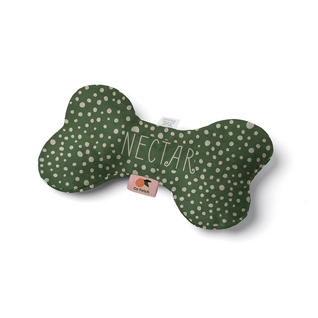 A Custom Plush Dog Toys soft plush dog bone toy with full-color design, bone-shaped fabric construction, and pet-friendly material for chewing, fetching, and interactive dog play.