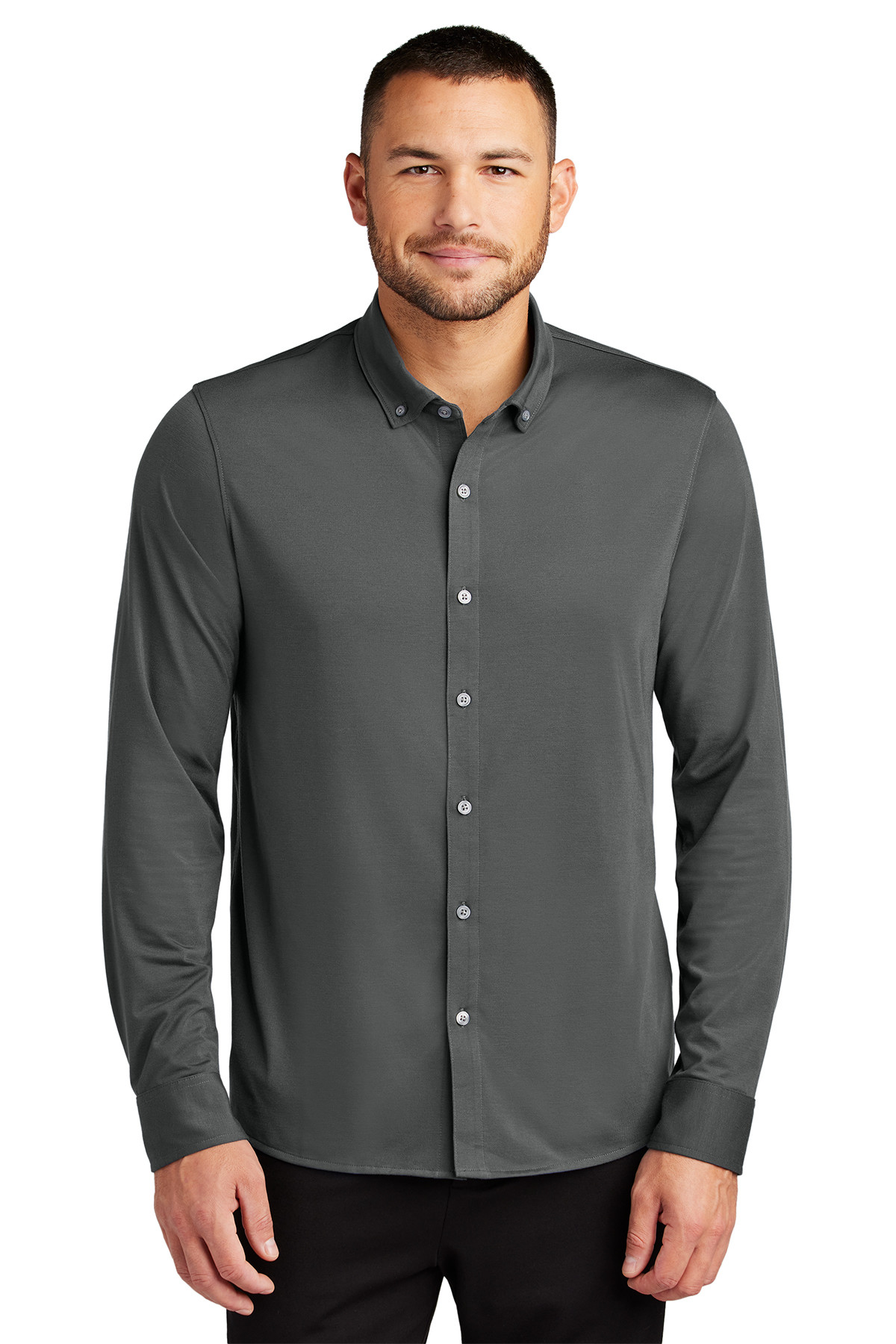 Mercer+Mettle™ Stretch Jersey Long Sleeve Shirt Product Image
