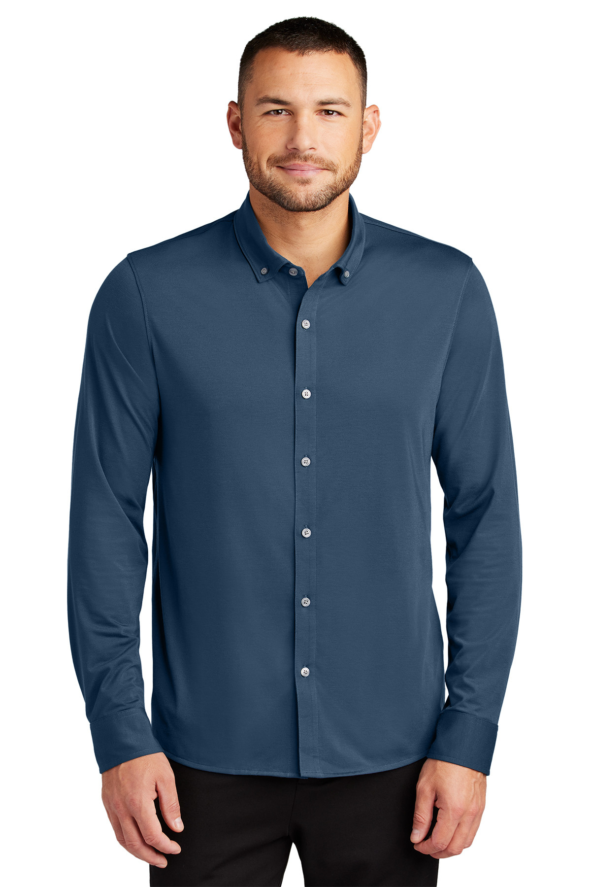Mercer+Mettle™ Stretch Jersey Long Sleeve Shirt Product Image