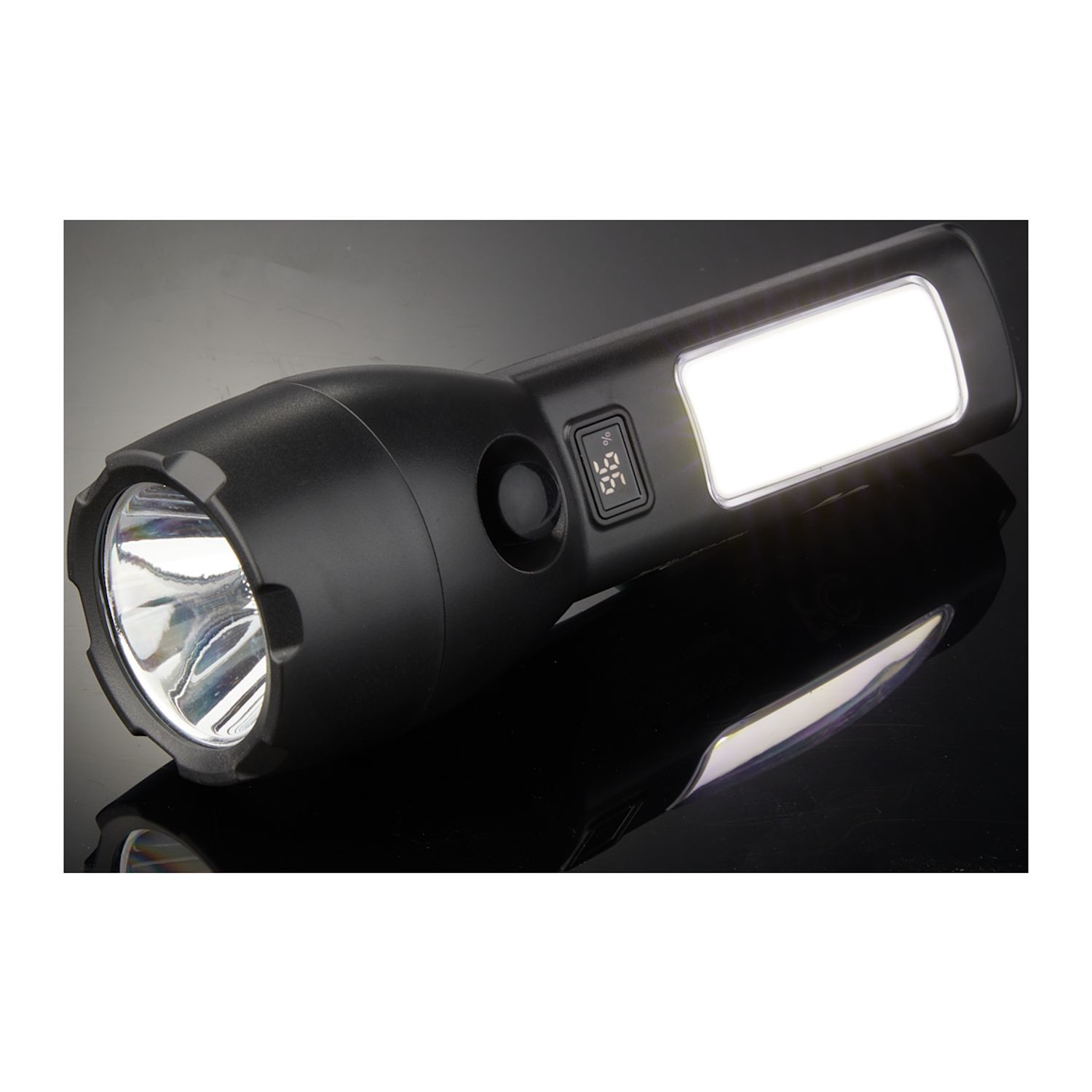 Solar Powered Rechargeable 130 Lumen COB Flashlight Product Image