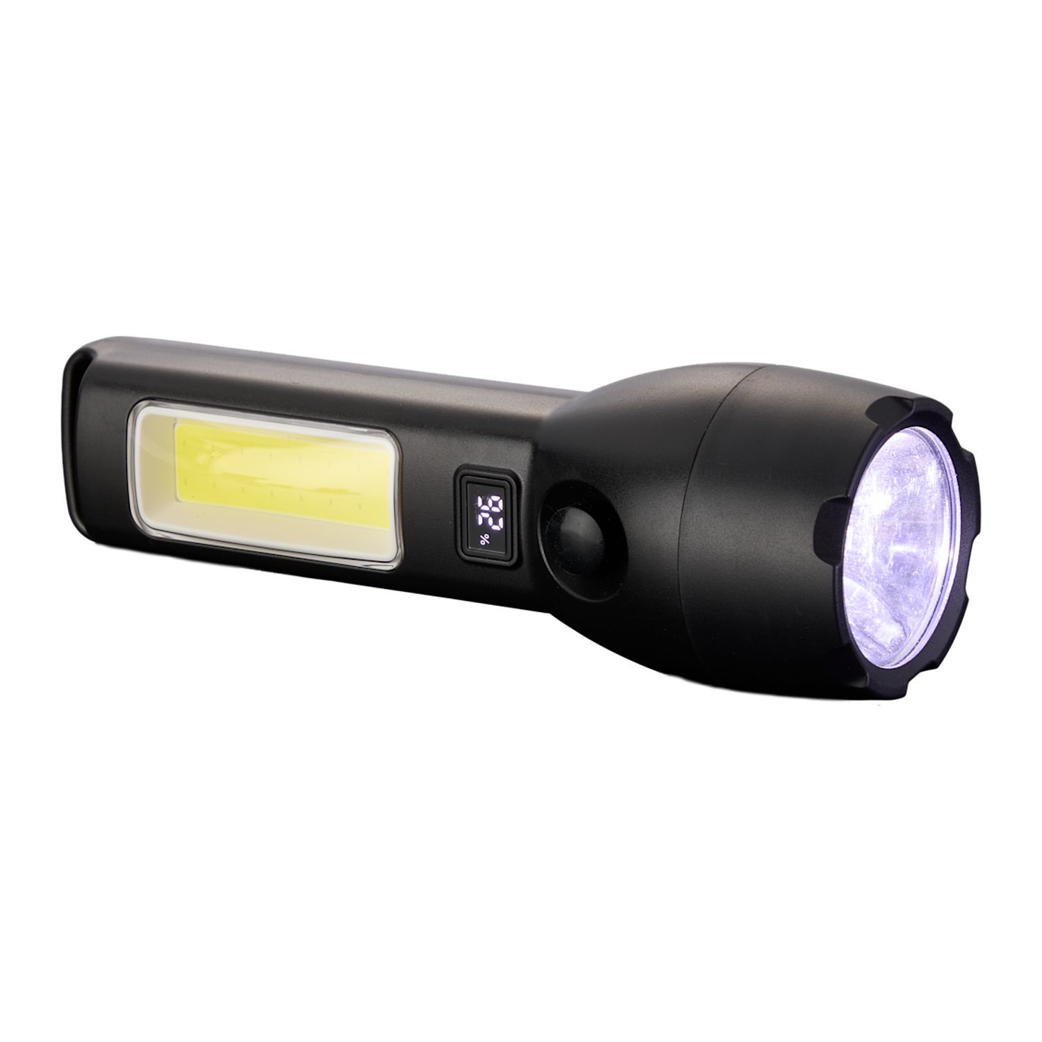 Solar Powered Rechargeable 130 Lumen COB Flashlight Product Image