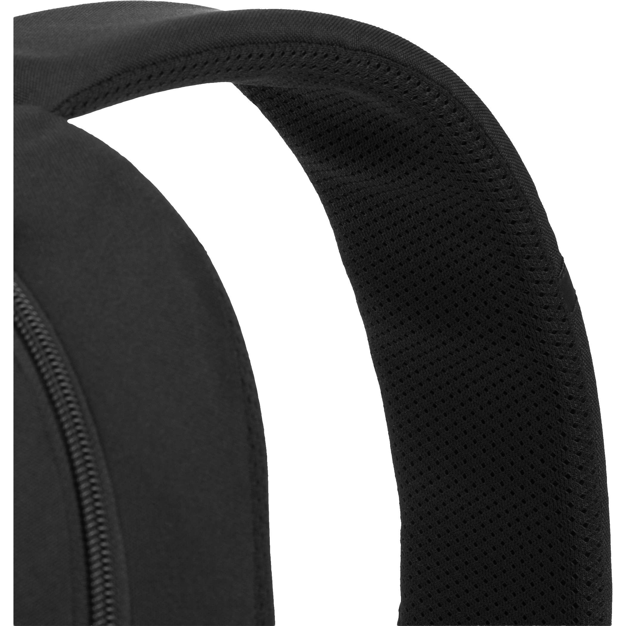 SWISSGEAR Mini Sling Bag in black recycled polyester, with a padded shoulder strap, organized front pockets, and a compact crossbody design for everyday carry and travel.