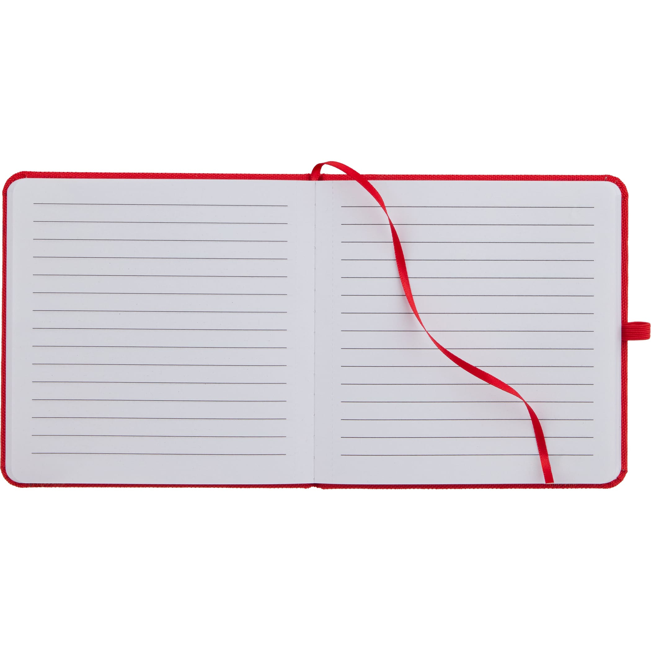 Inside of Red 4.7" x 4.7" Remark Recycled Square Notebook with recycled PET hardcover, 72 sheets of recycled lined paper Ideal for notes, lists, or sketches