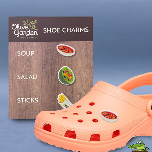 3 Pack Custom Molded Foam Shoe Charms on 4" x6" Card Product Image