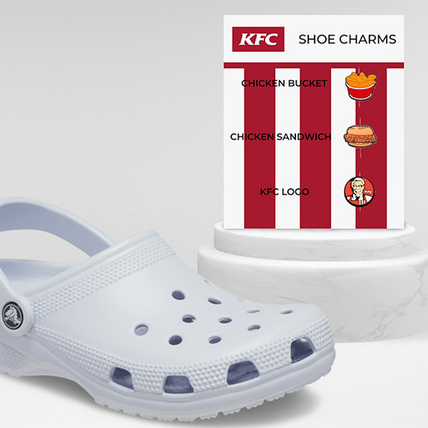 3 Pack Custom Molded Foam Shoe Charms on 4" x6" Card Product Image