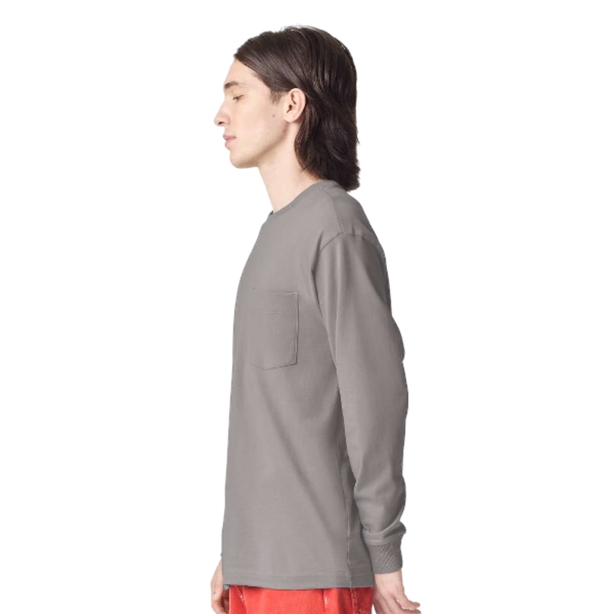 American Apparel Unisex Super Heavyweight Long Sleeve Pocket T-Shirt Product Image