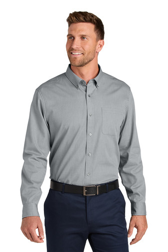Port Authority Long Sleeve Nailhead Easy Care Shirt Product Image