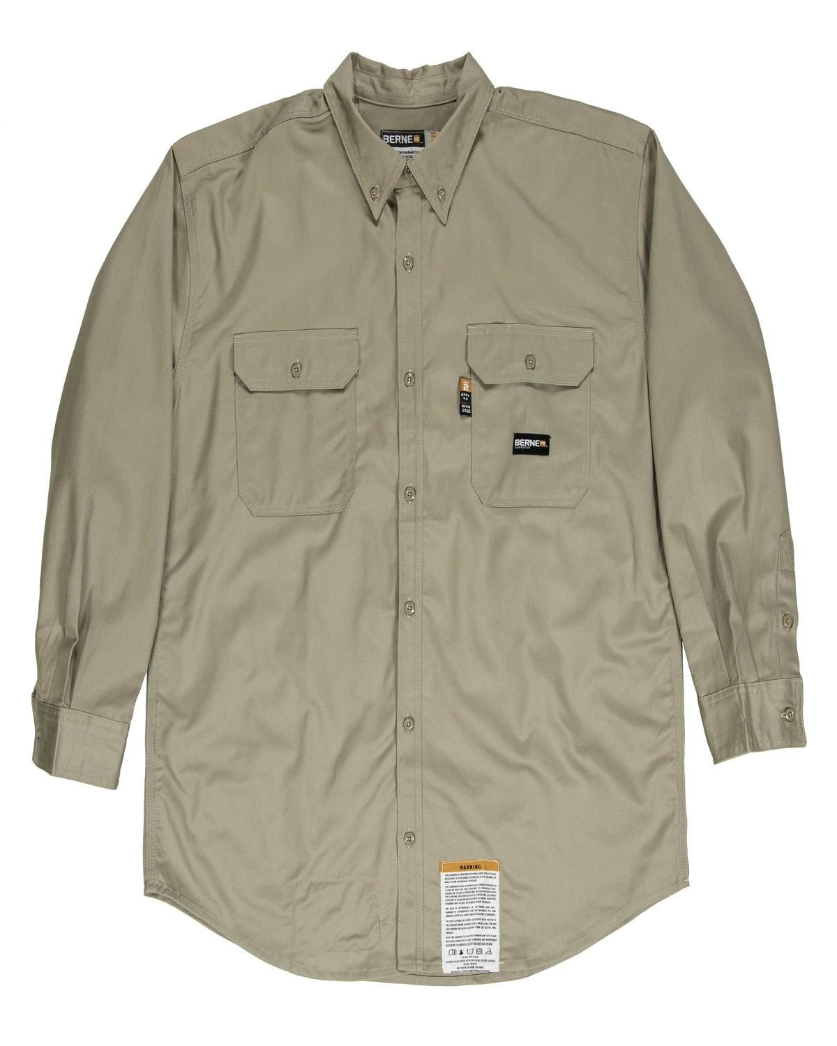 Berne Men's Flame-Resistant Button-Down Work Shirt Product Image
