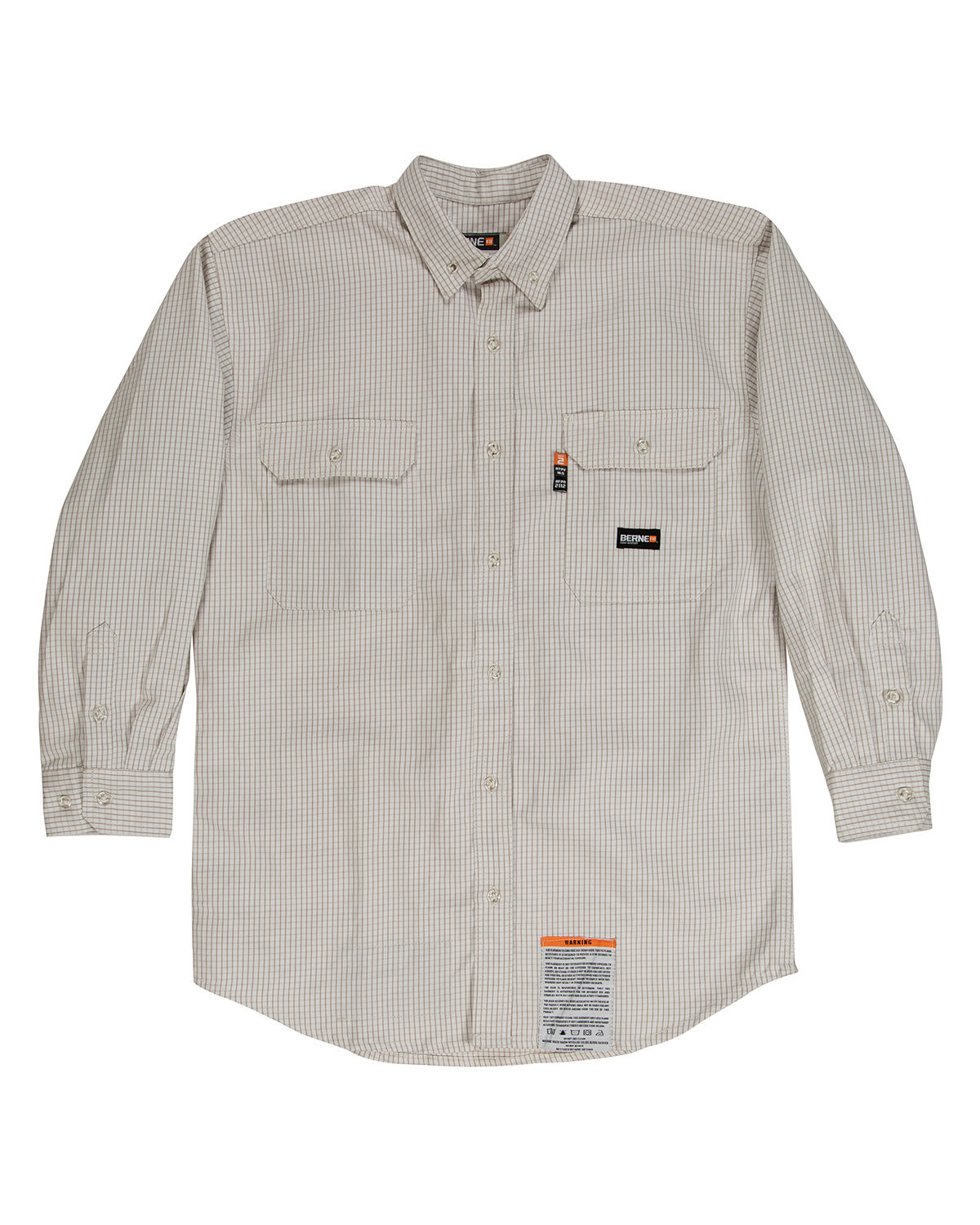 Berne Men's Flame-Resistant Down Plaid Work Shirt Product Image
