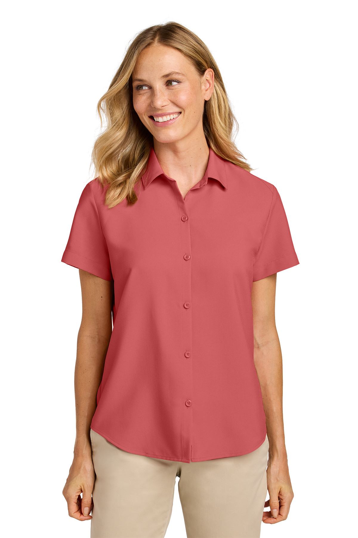 Port Authority Women’s Short Sleeve UV Dockside Shirt Product Image