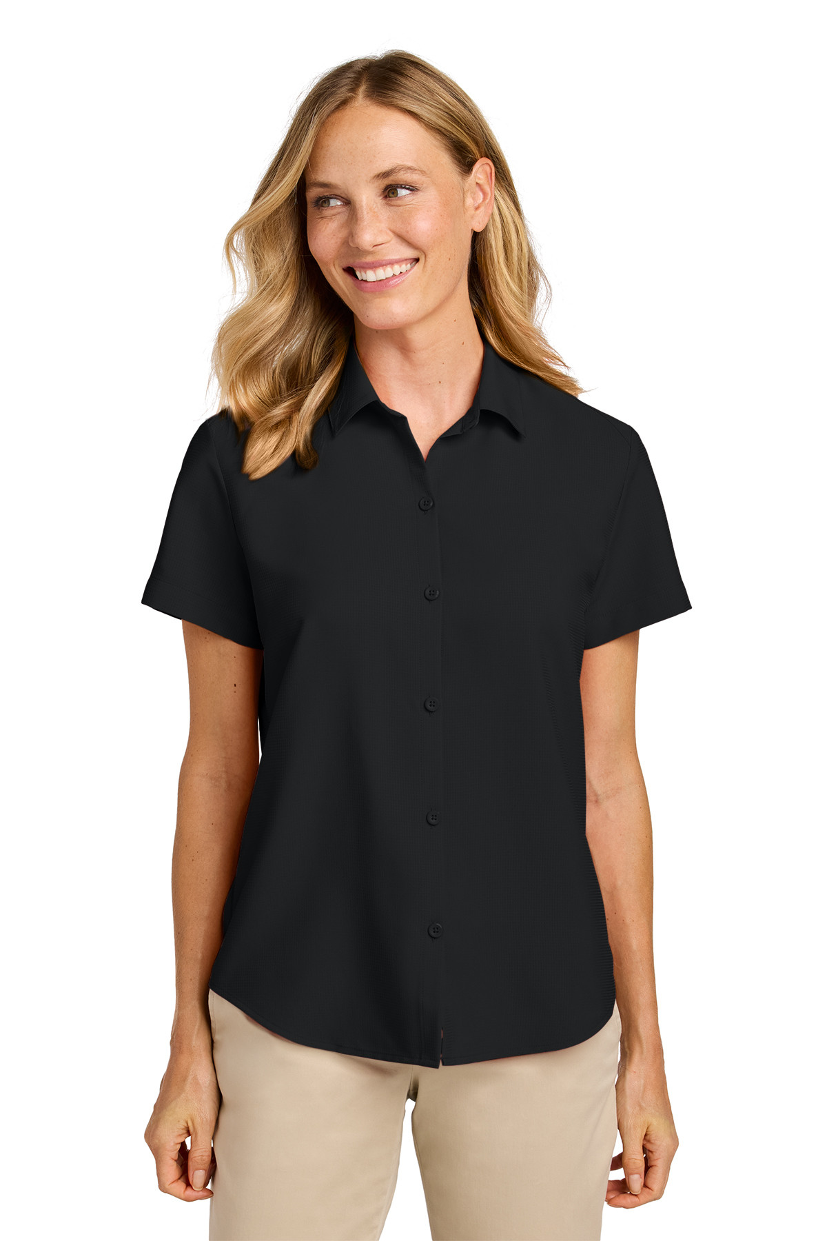 Port Authority Women’s Short Sleeve UV Dockside Shirt Product Image