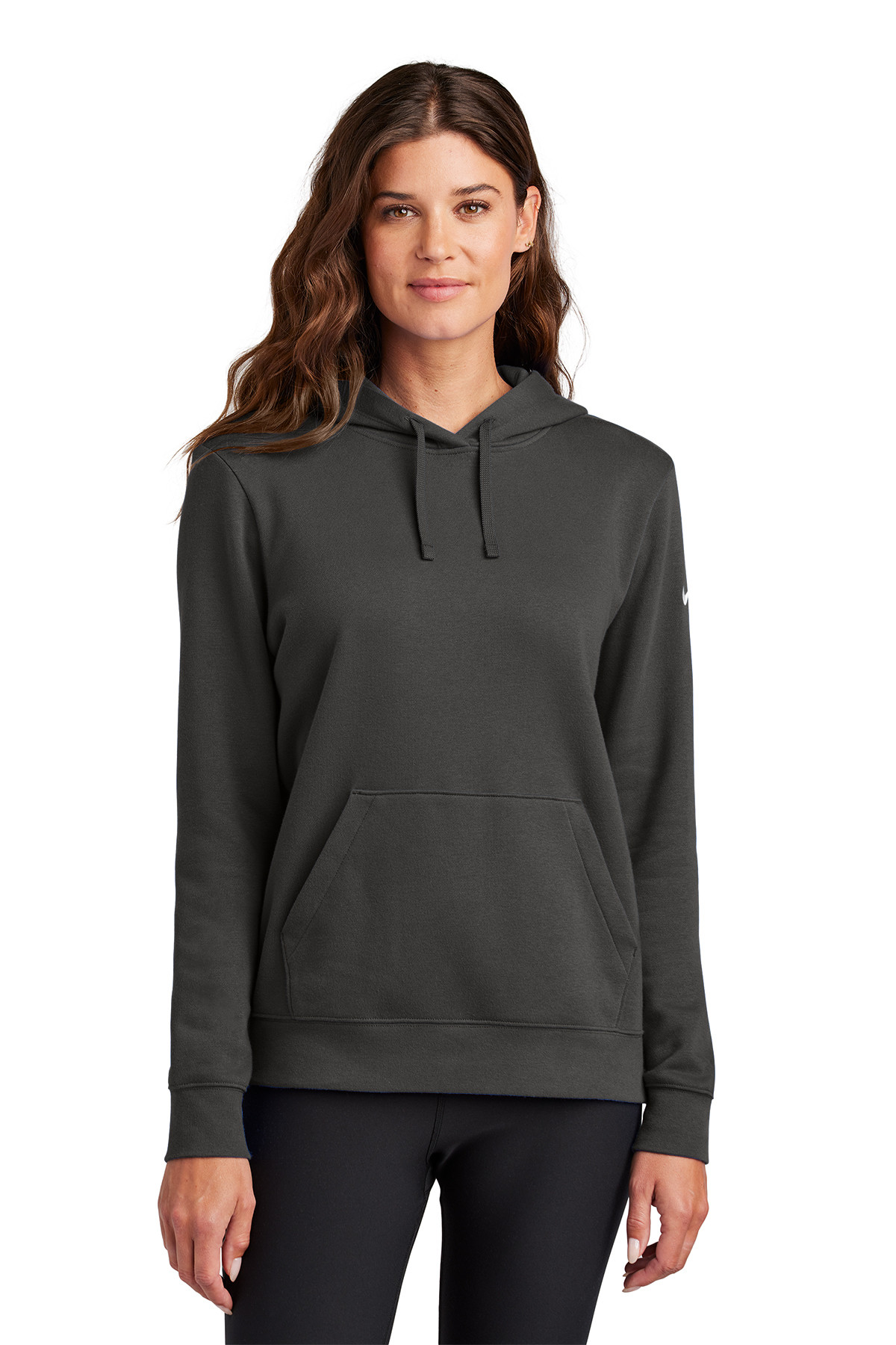 Nike Women's Club Fleece Sleeve Swoosh Pullover Hoodie Product Image