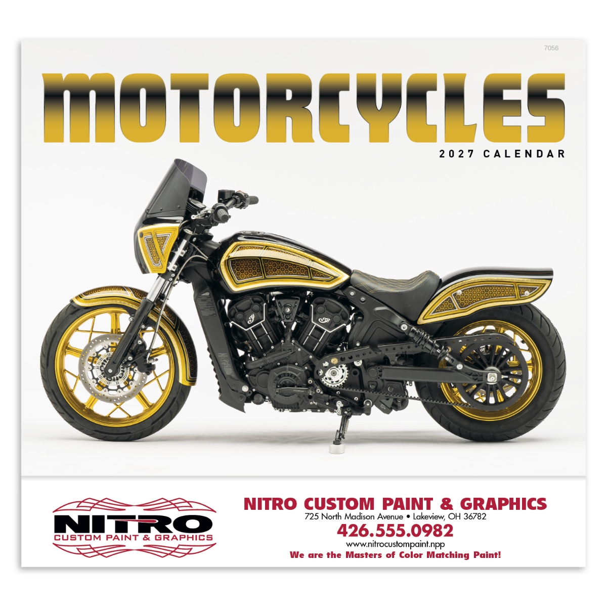 Motorcycles Stapled Calendar Product Image