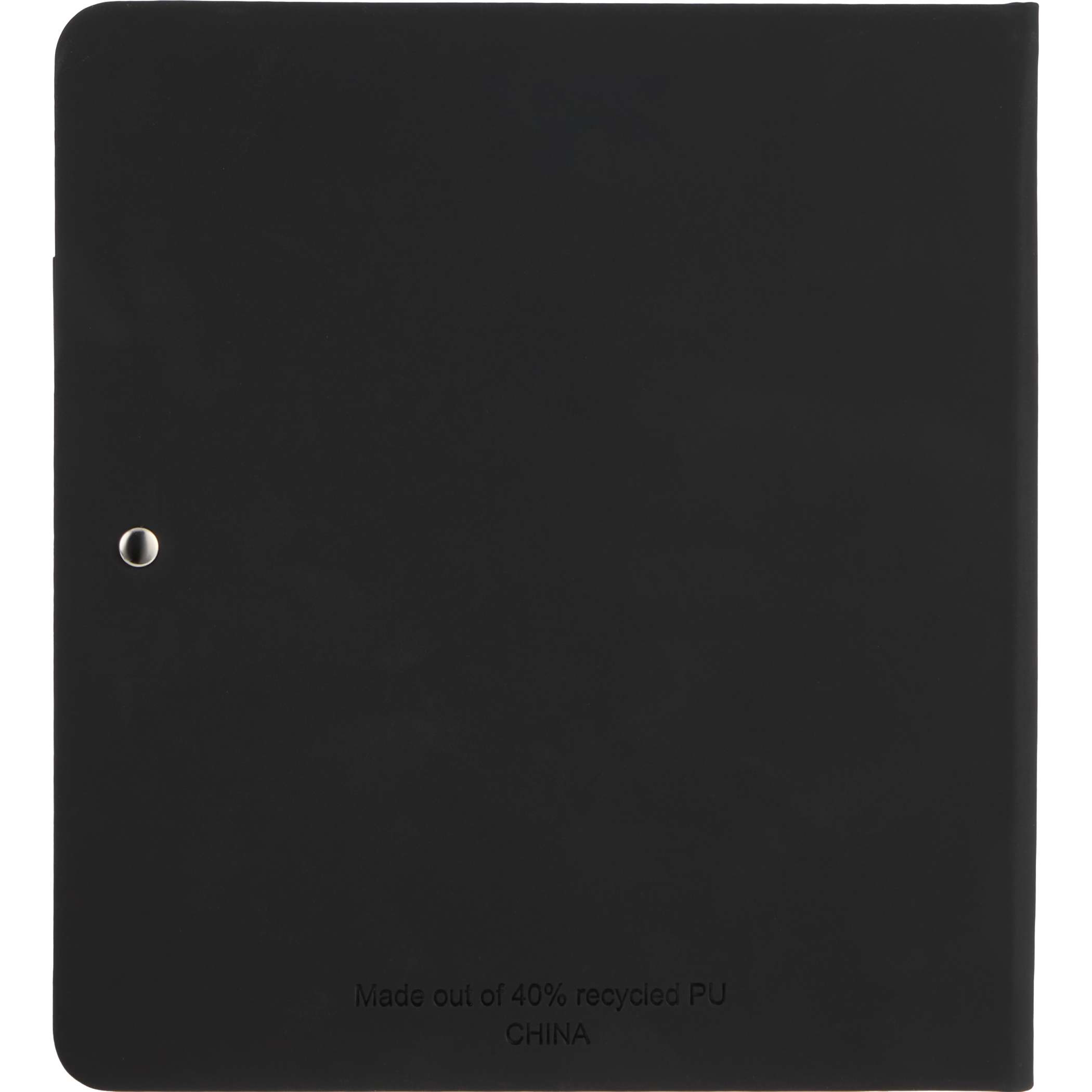 Black Wellable™ FSC® 100% Bamboo Sticky Note Pad with natural bamboo cover, recycled paper notepad, habit tracker pages, and multicolor sticky flags designed for task planning, note-taking, and daily organization.