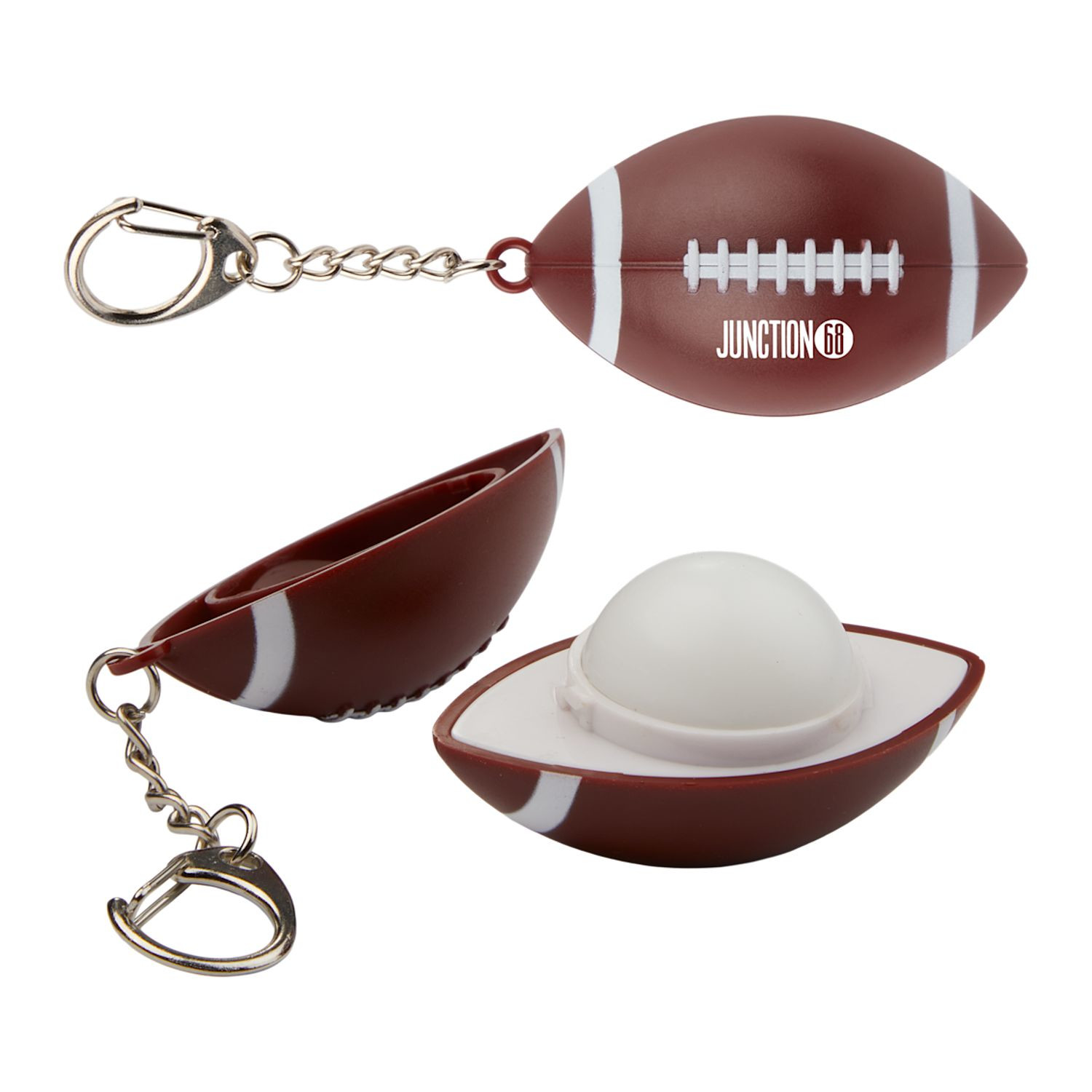 Football SPF 15 Lip Balm Keychain Product Image
