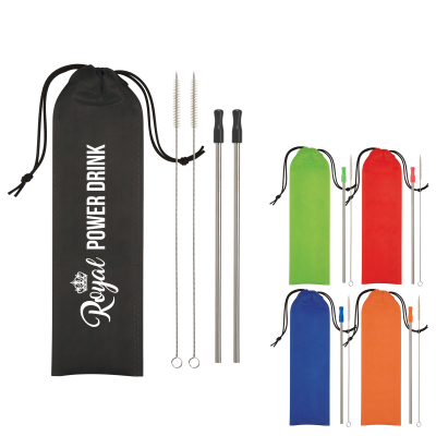 2 Pack Stainless Steel Straw Kit Product Image