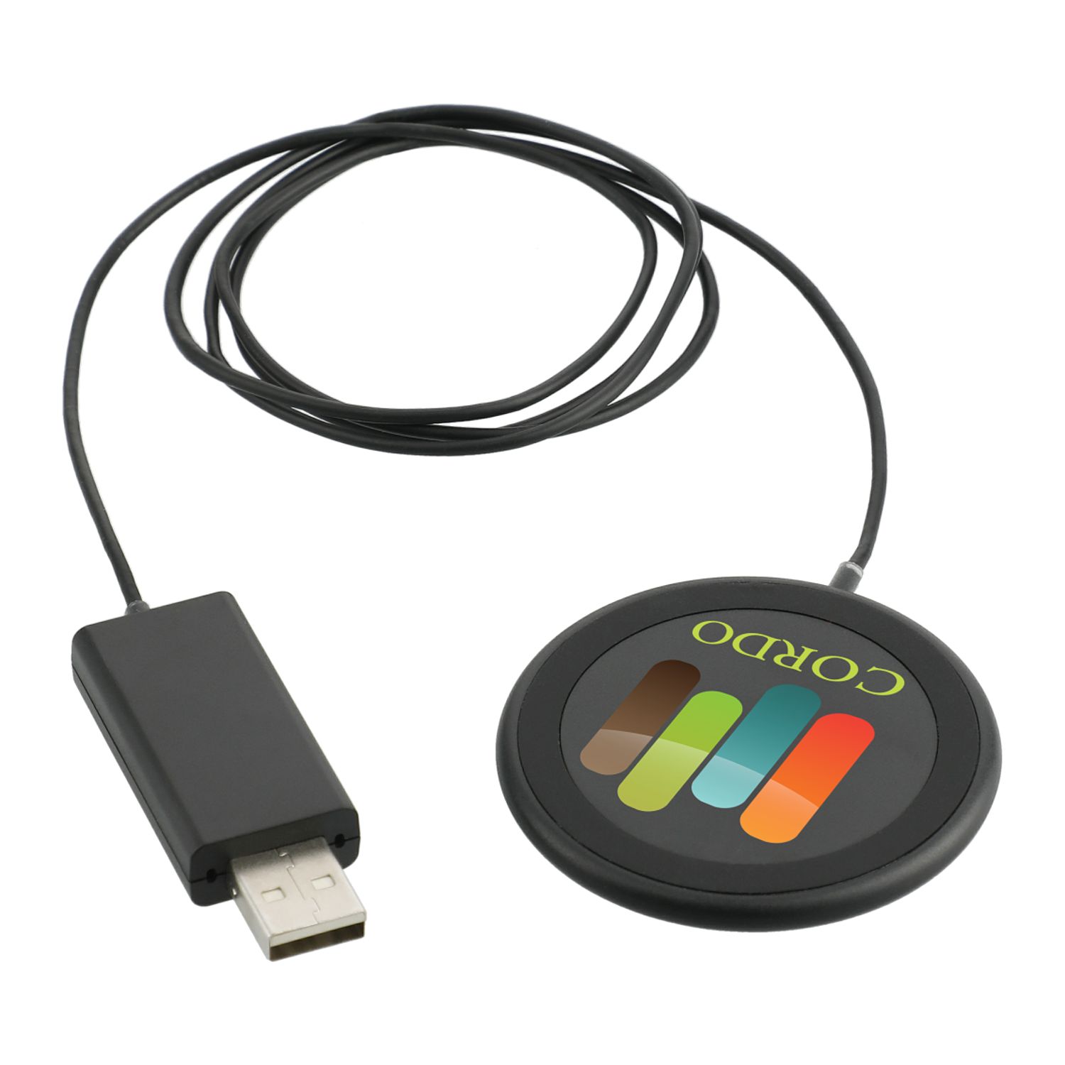 MagClick® Fast Wireless Charging Pad with integrated charging cable