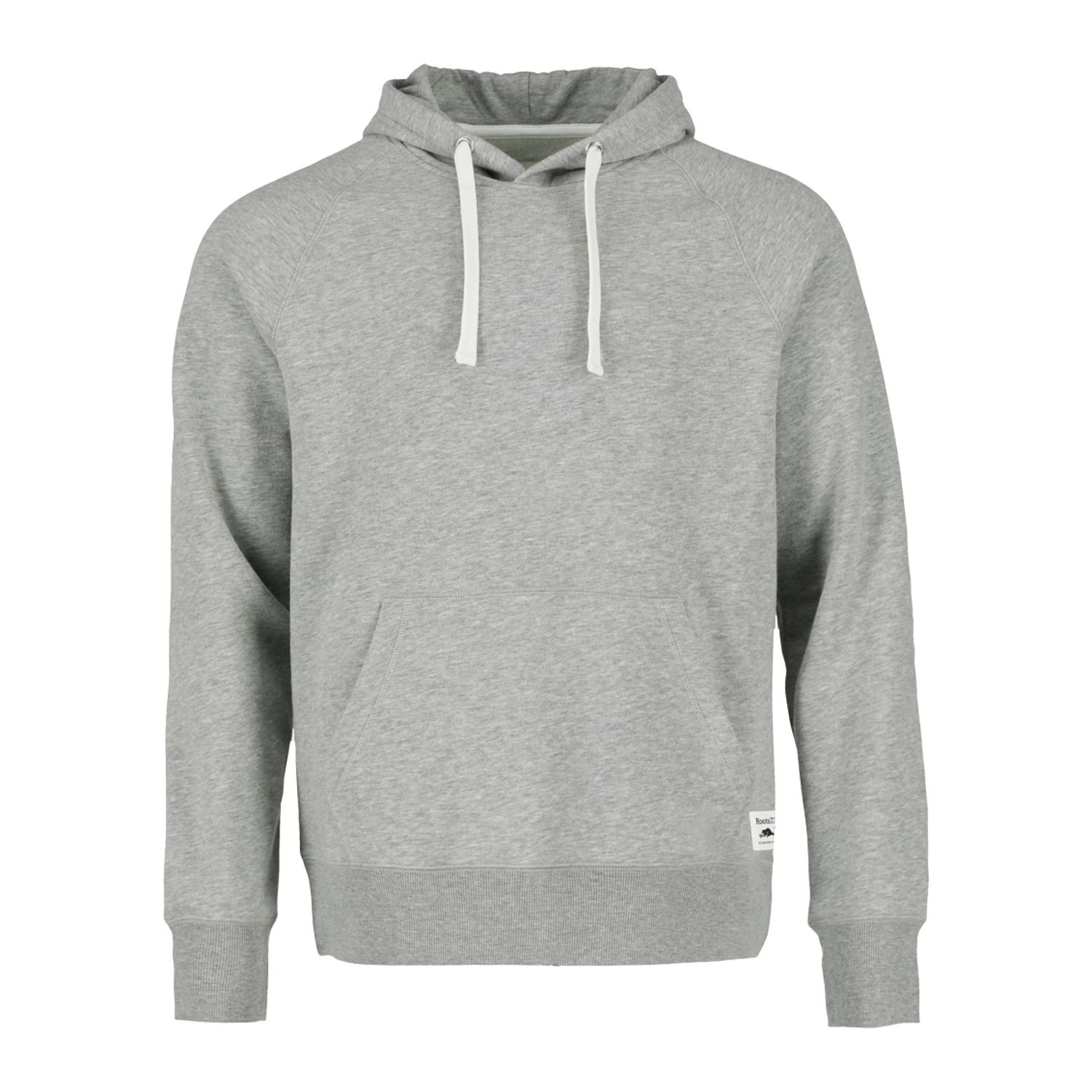 Men's fleece hoodie made from a cotton-polyester sueded fleece blend with a jersey-lined hood, long sleeves, rib knit trim, and hidden security pocket for casual wear and outdoor adventures.