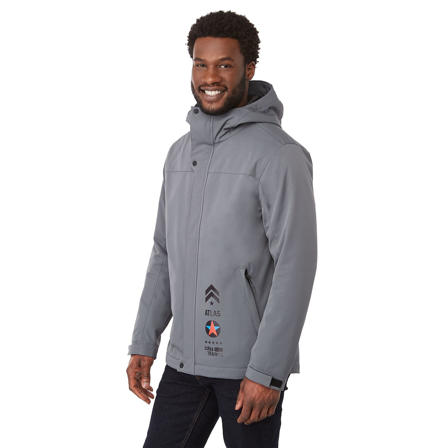 Elevate Men's Lena Eco Water Repellent Insulated Jacket with Hoodie Product Image