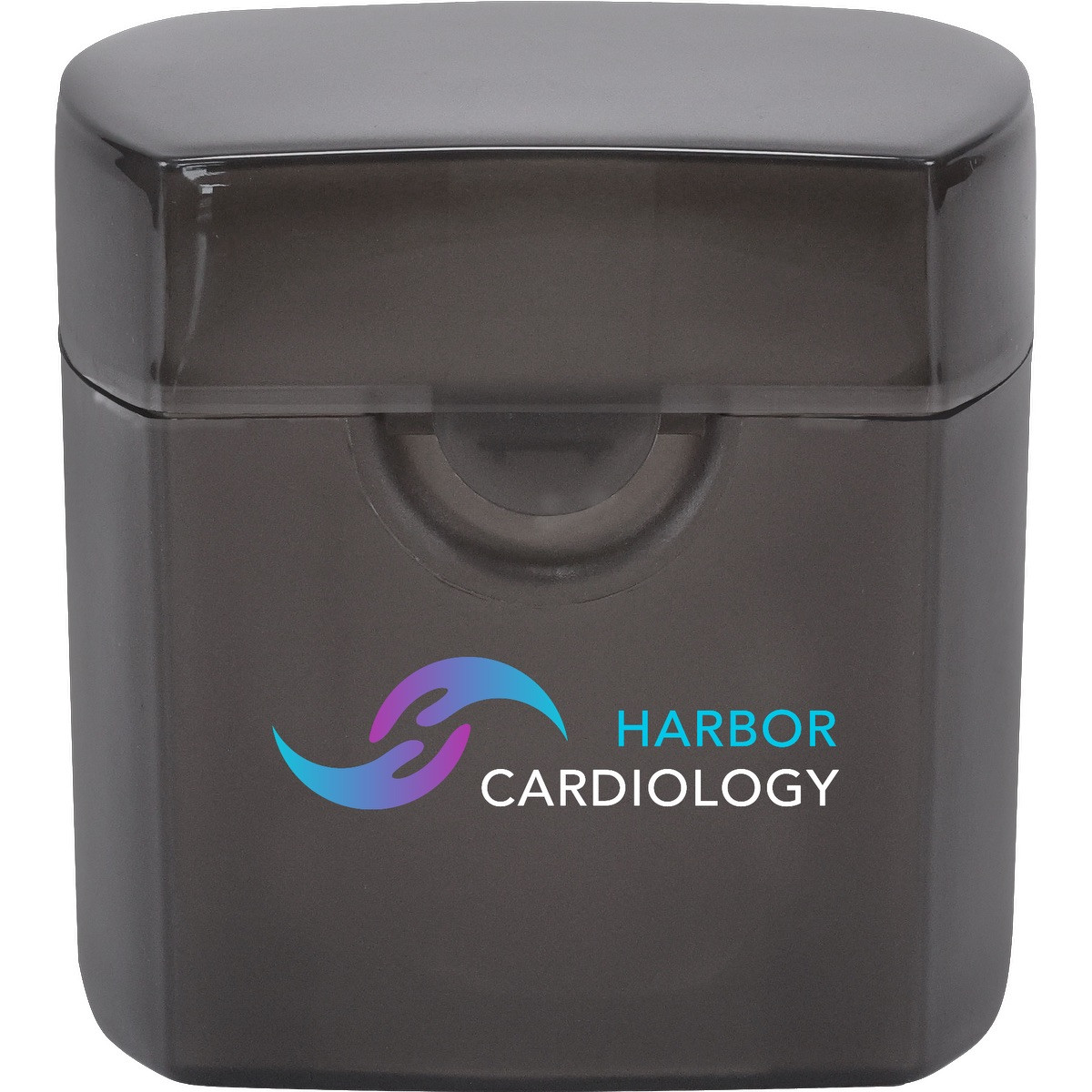 Black Brookstone® Digital Blood Pressure Monitor wrist-style device with black cuff and digital LCD display showing systolic and diastolic pressure and heart rate, featuring one-touch operation and included storage case for convenient home health monitoring.