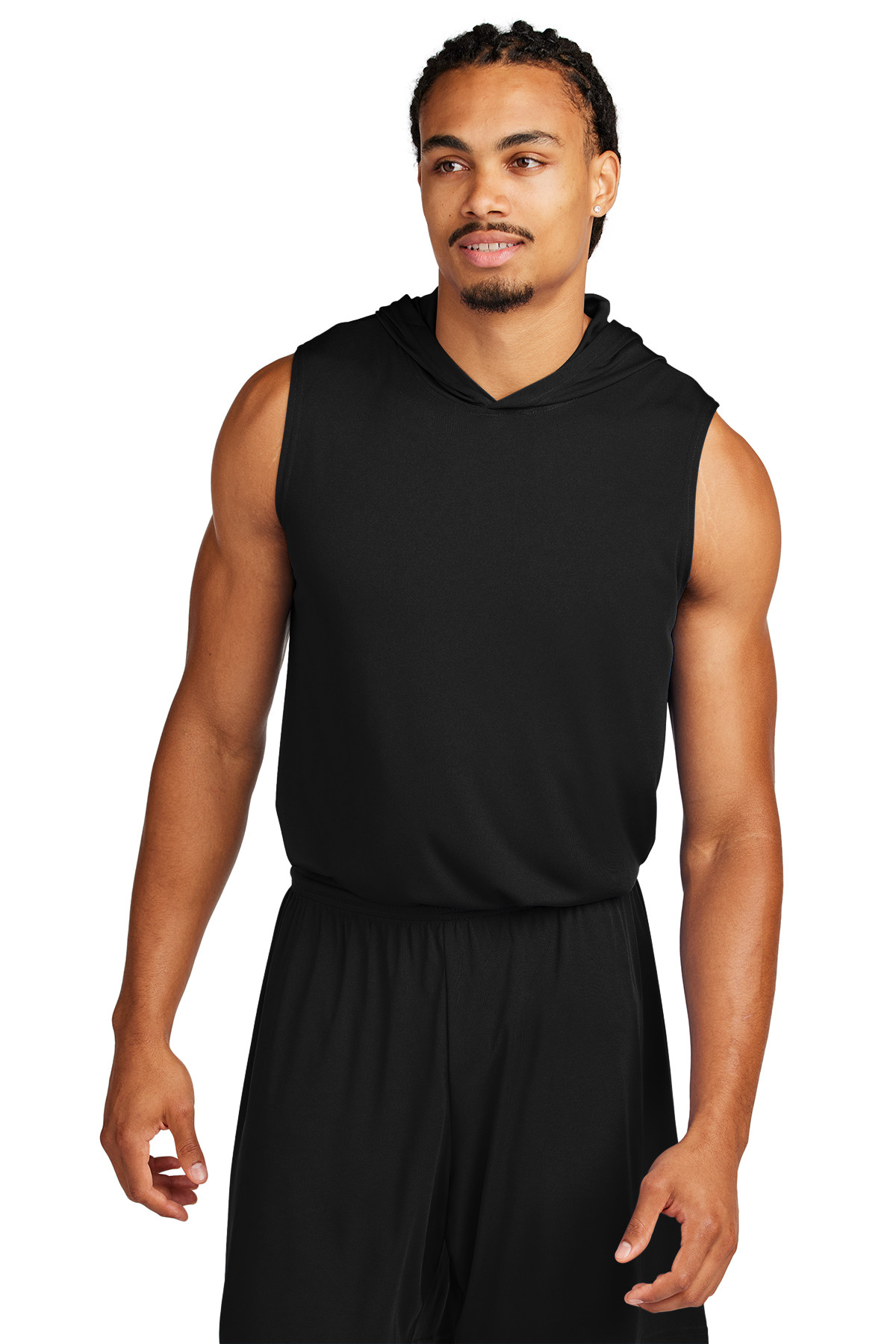 Sport-Tek Competitor™ Sleeveless Hoodie in black