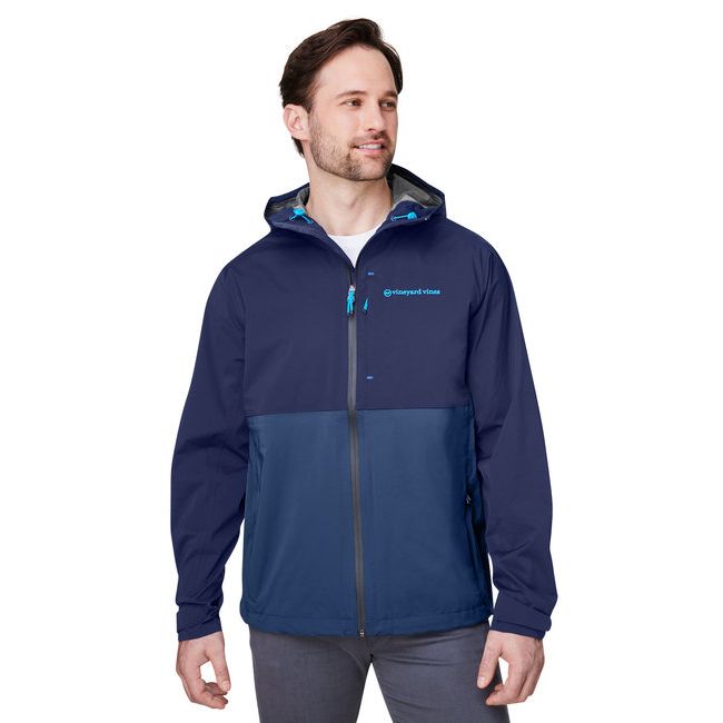 Vineyard Vines® Men's On-The-Go Packable Rain Shell Jacket front view