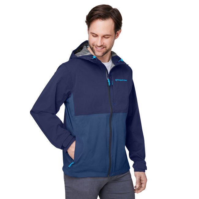 Vineyard Vines® Men's On-The-Go Packable Rain Shell Jacket front view