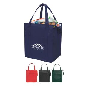 Insulated Zippered Tote Bag - 13" x 15" Product Image
