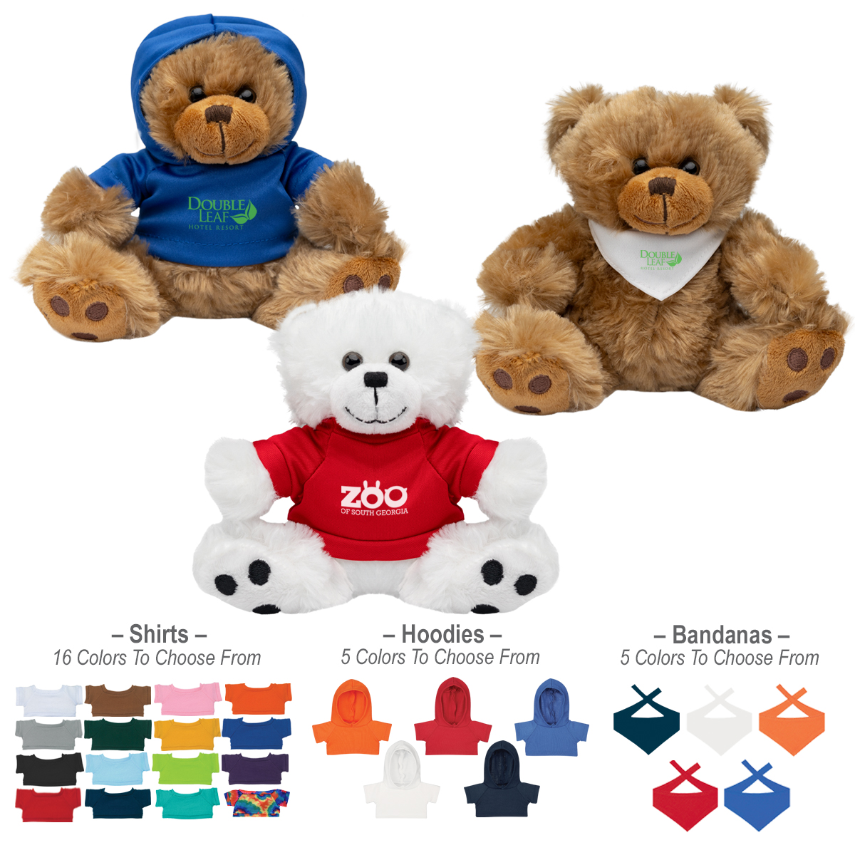 Plush Big Paw Bear With Shirt Product Image